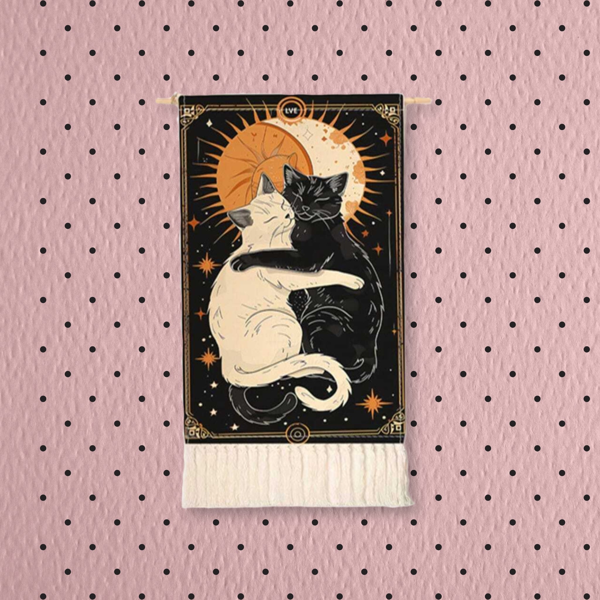 the cat lovers hanging textile