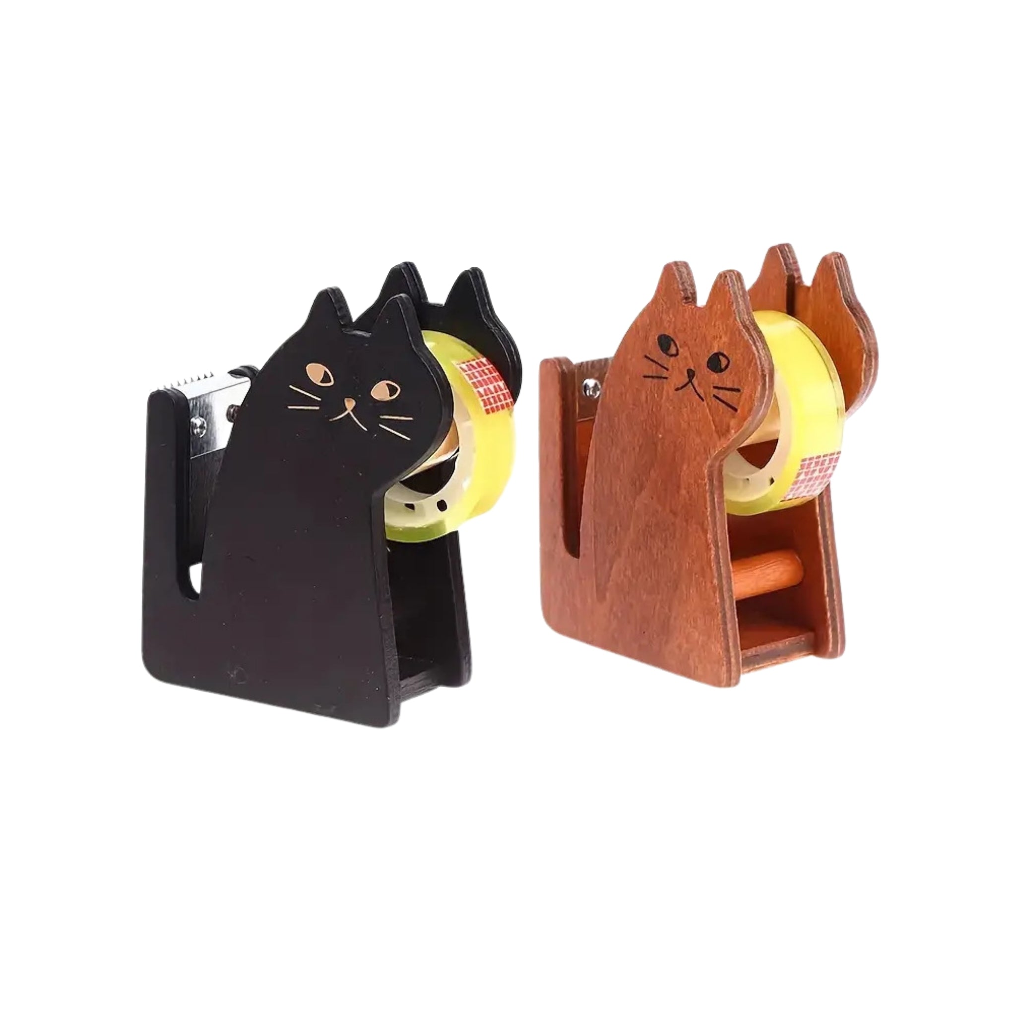 wooden tape dispenser