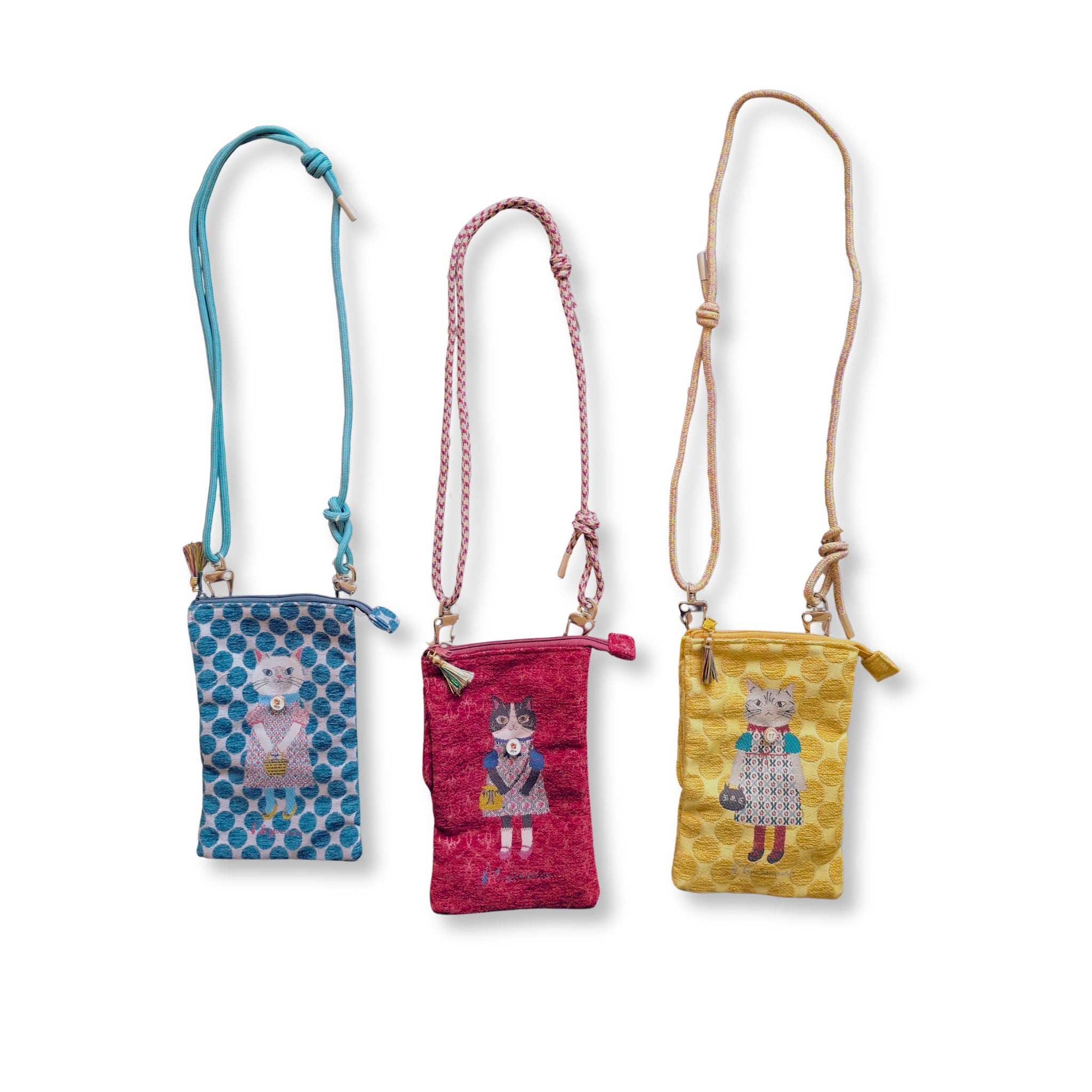 the embroidered cat crossbody bag