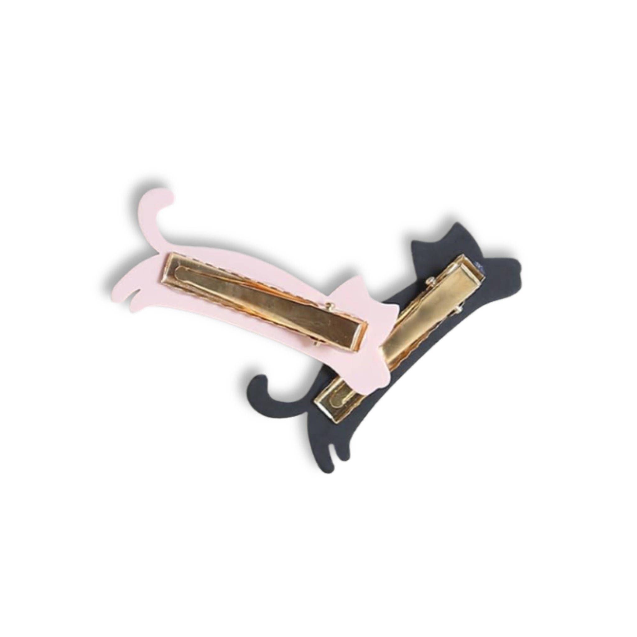 the polka cat hair clips (set of 2)