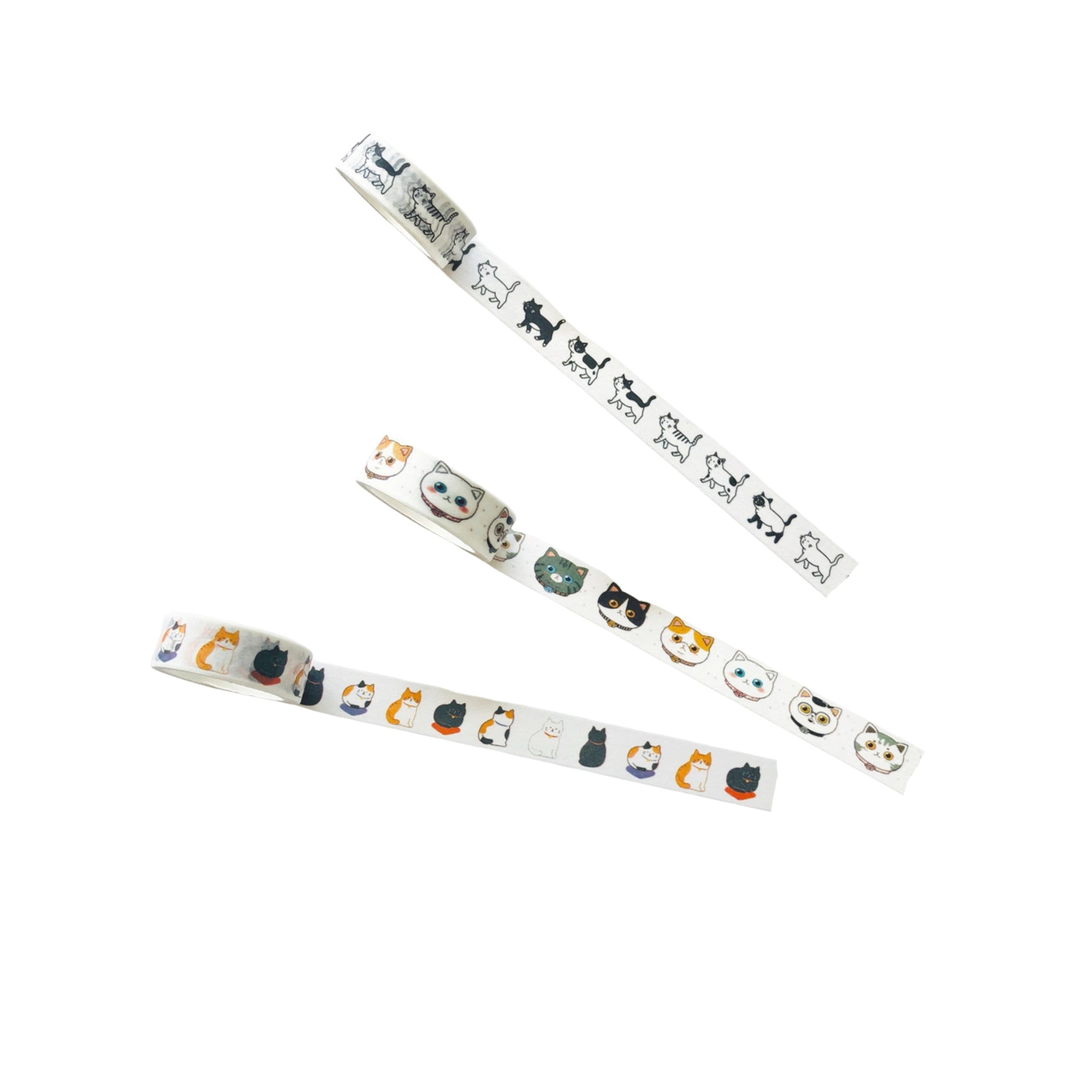 playful cats washi tape