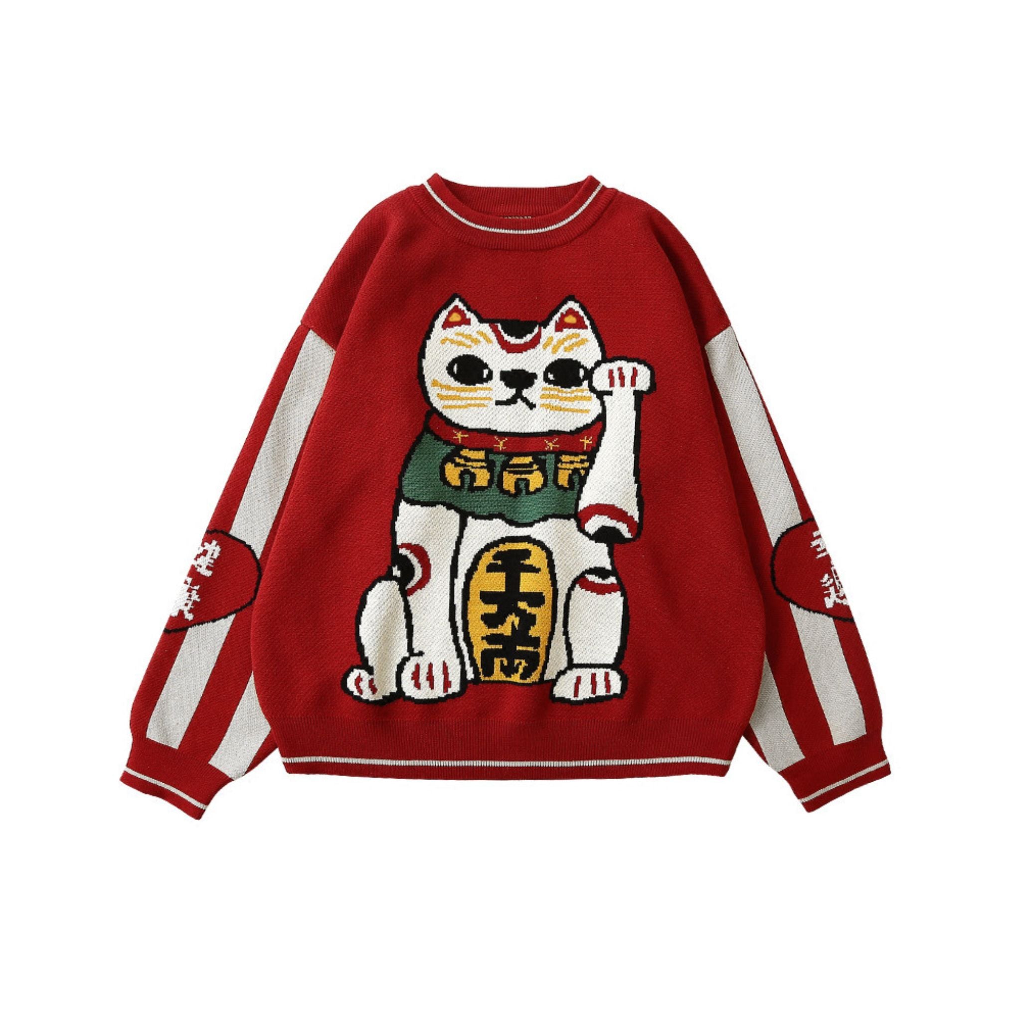 lucky cat sweater