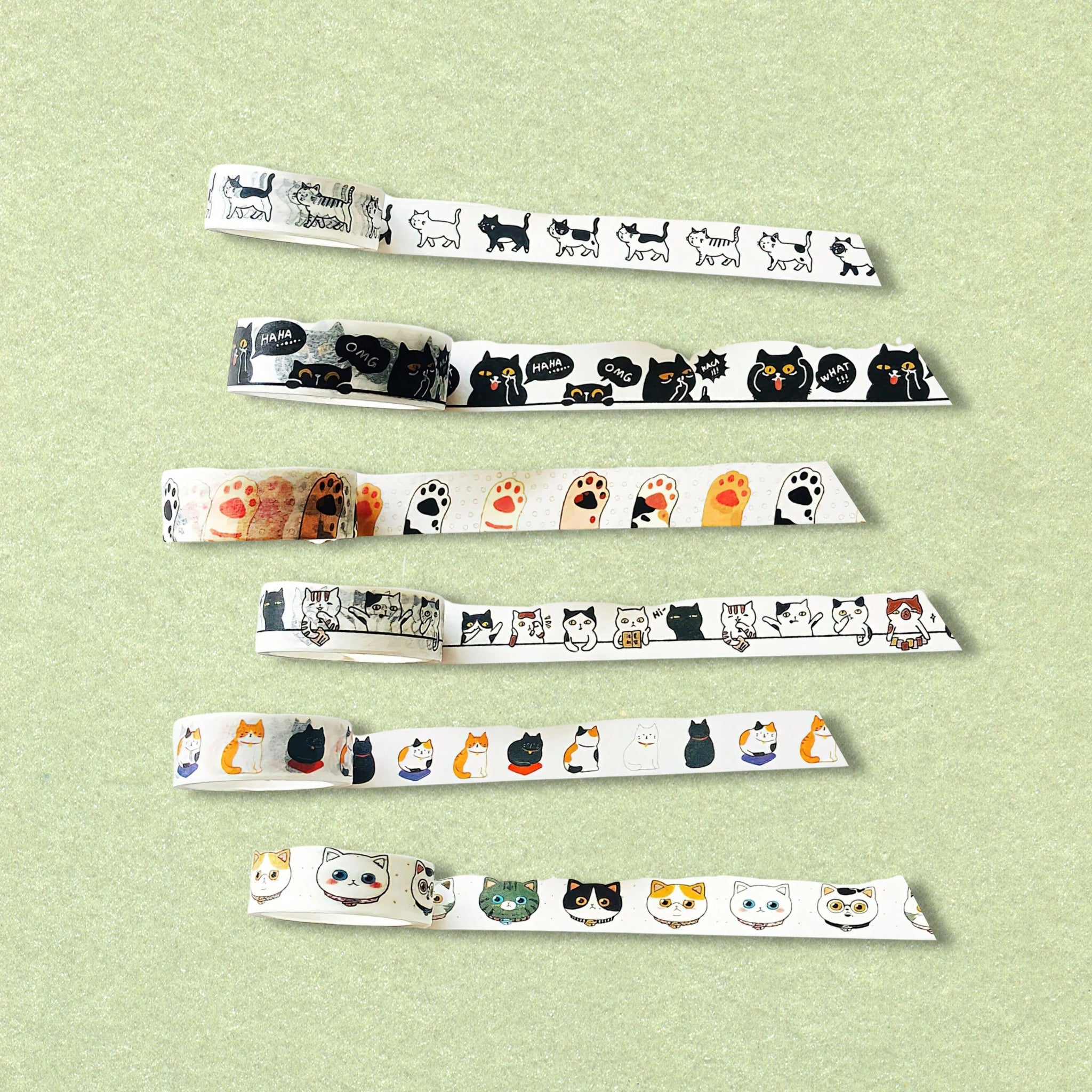 the playful cats washi tape