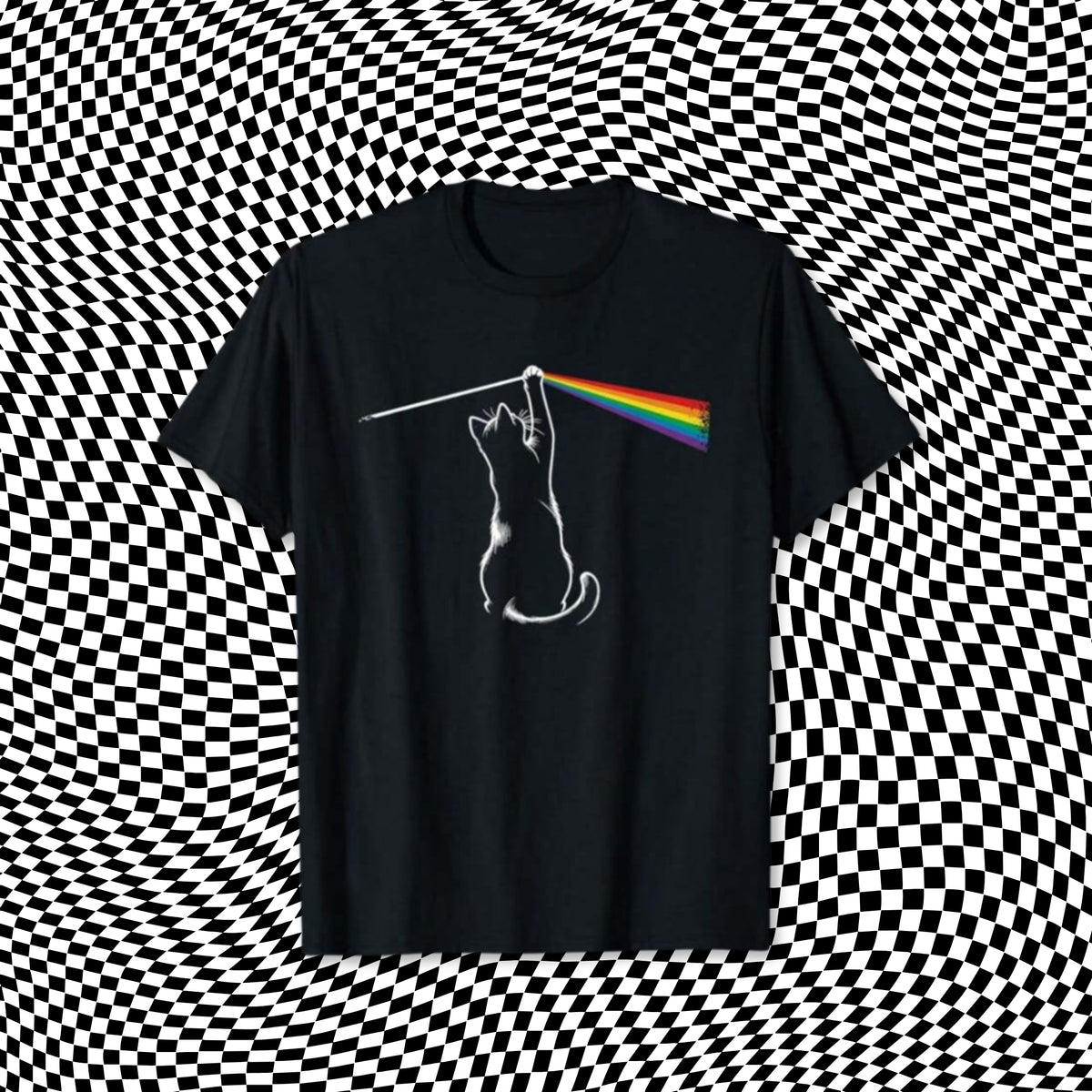 the dark side of the meow t-shirt