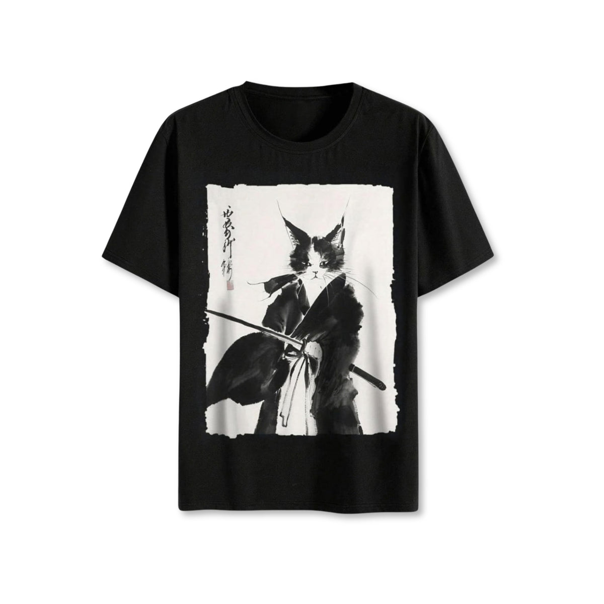 the samurai cat t-shirt