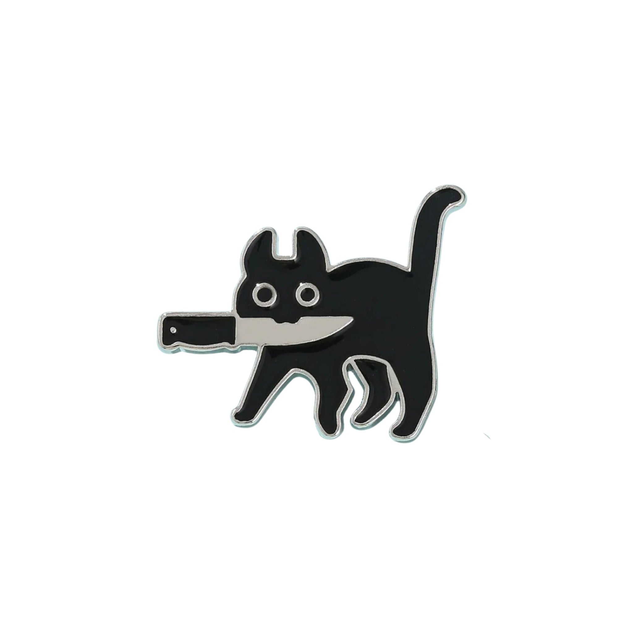 psycho cat pin