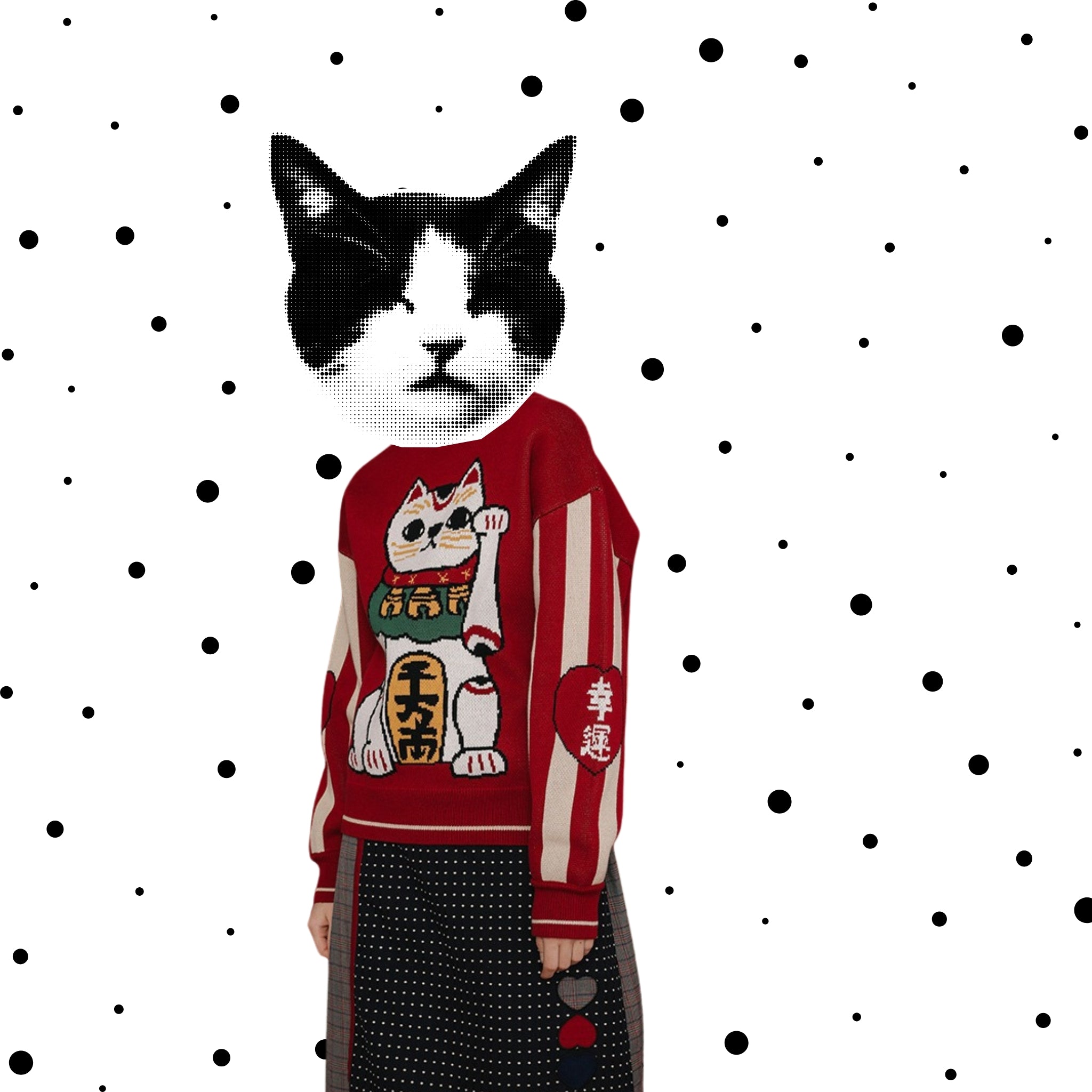 lucky cat sweater