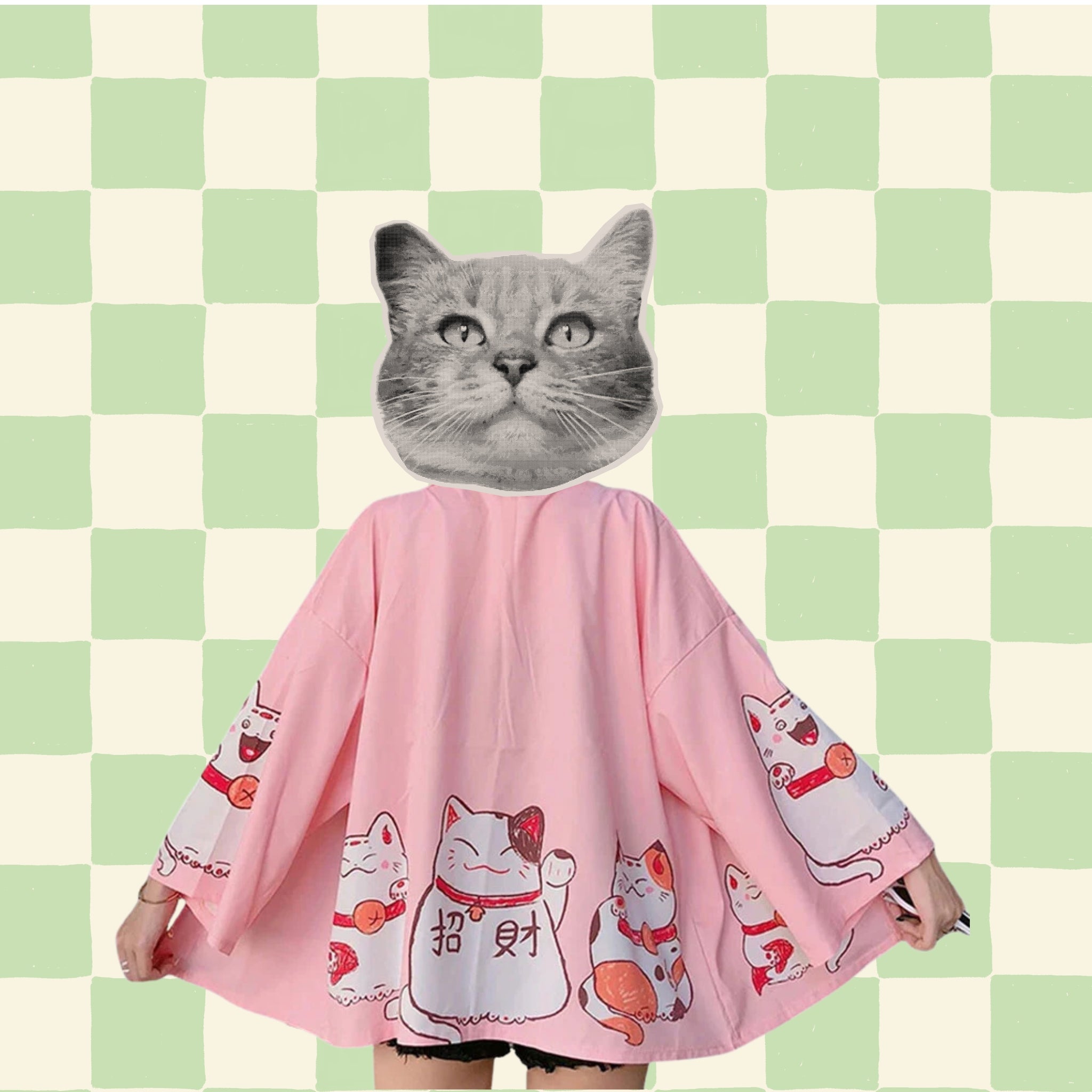 lucky cat kimonos