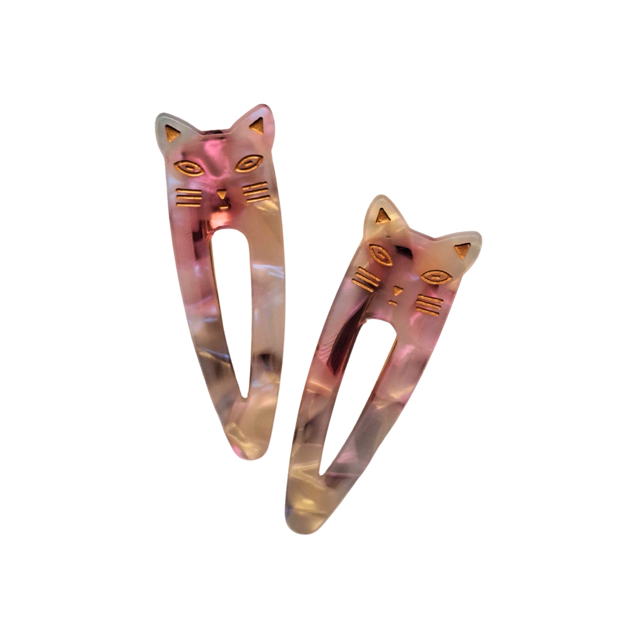 gold whisker hair pair