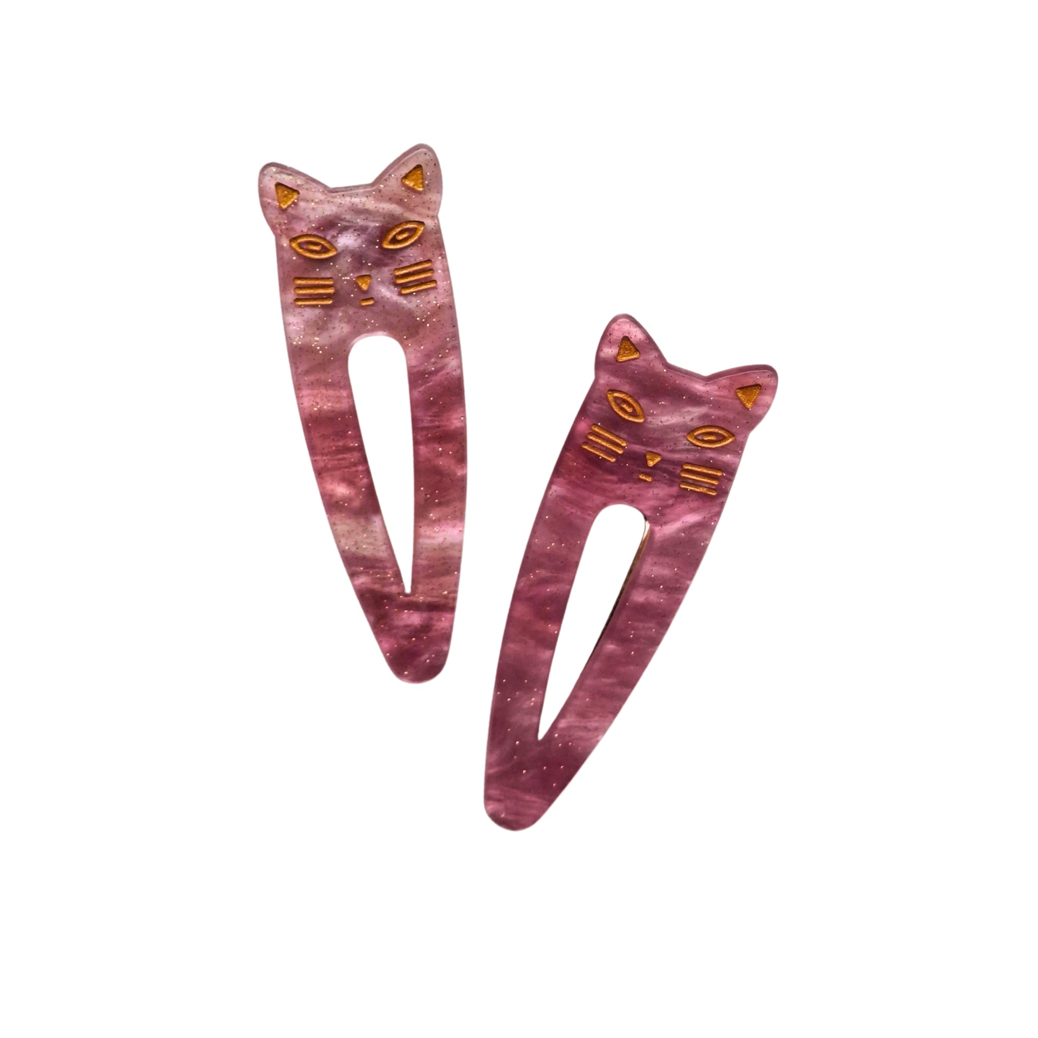 gold whisker hair pair