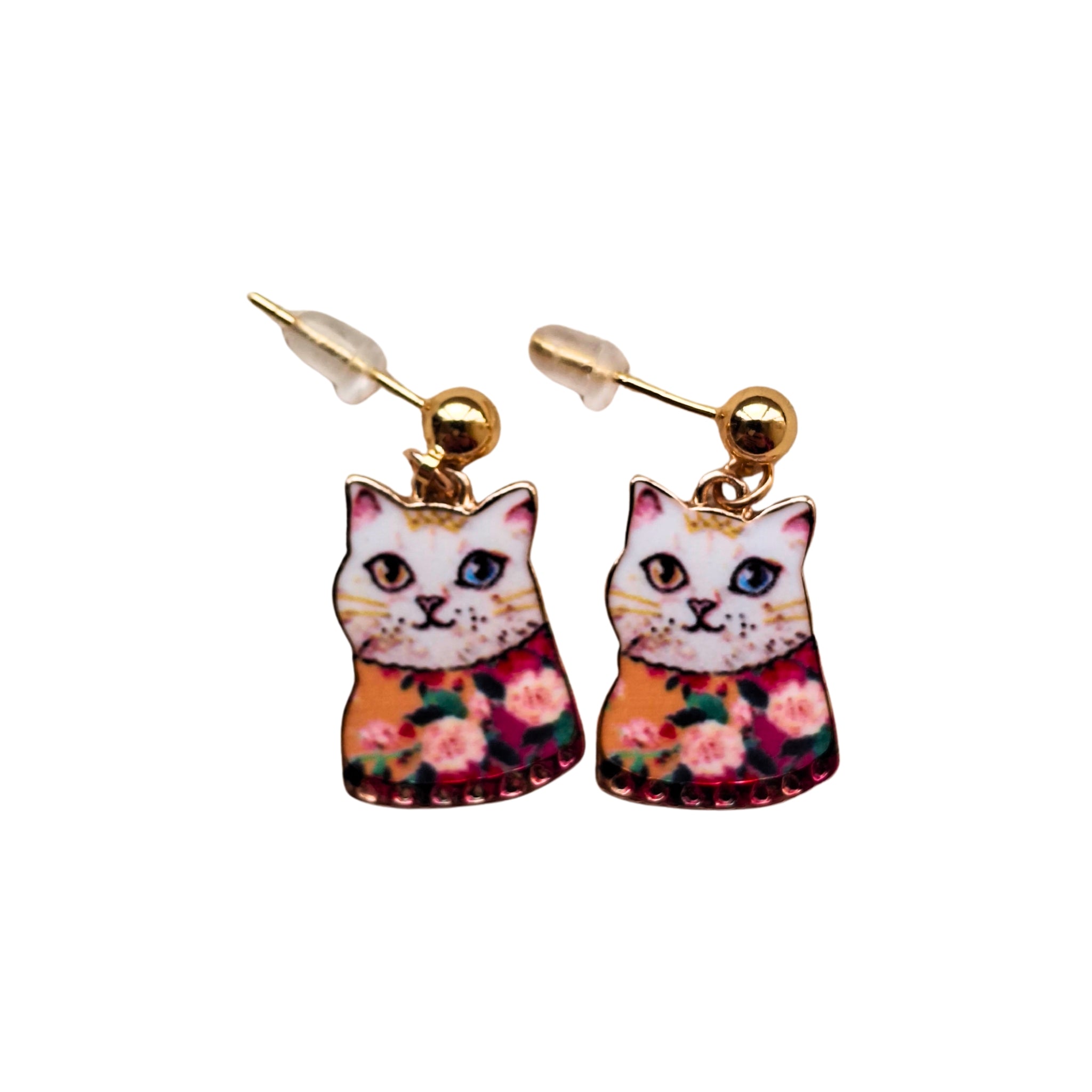 the fancy cat earrings