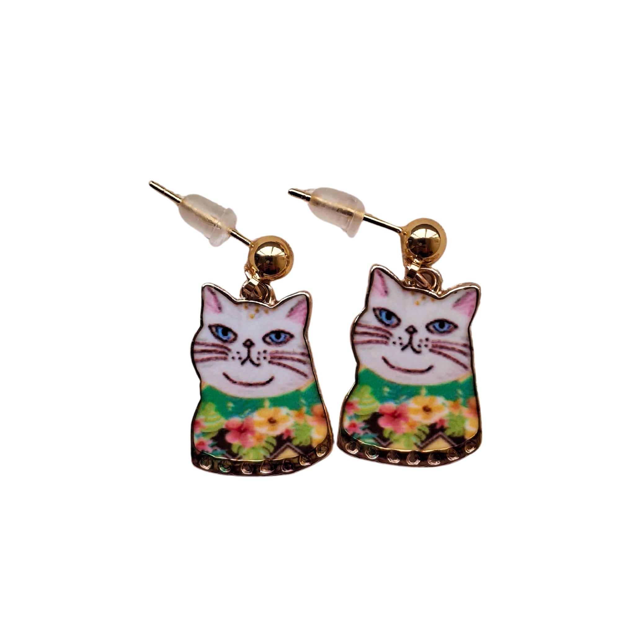 the fancy cat earrings