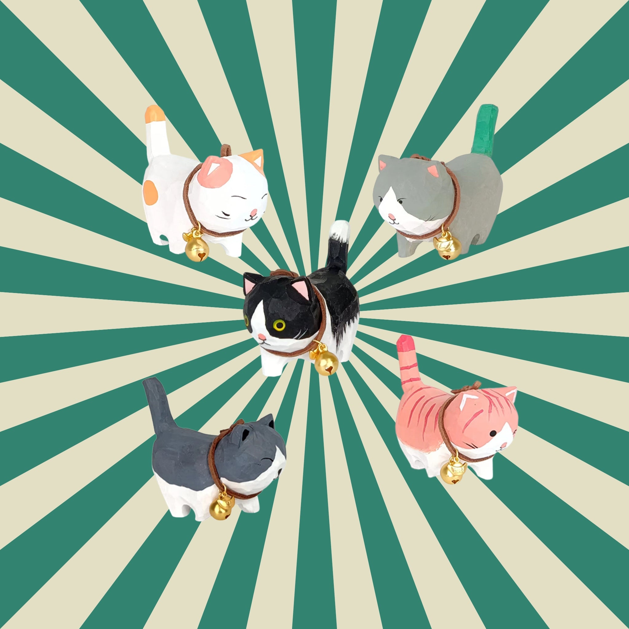 little cat figurines