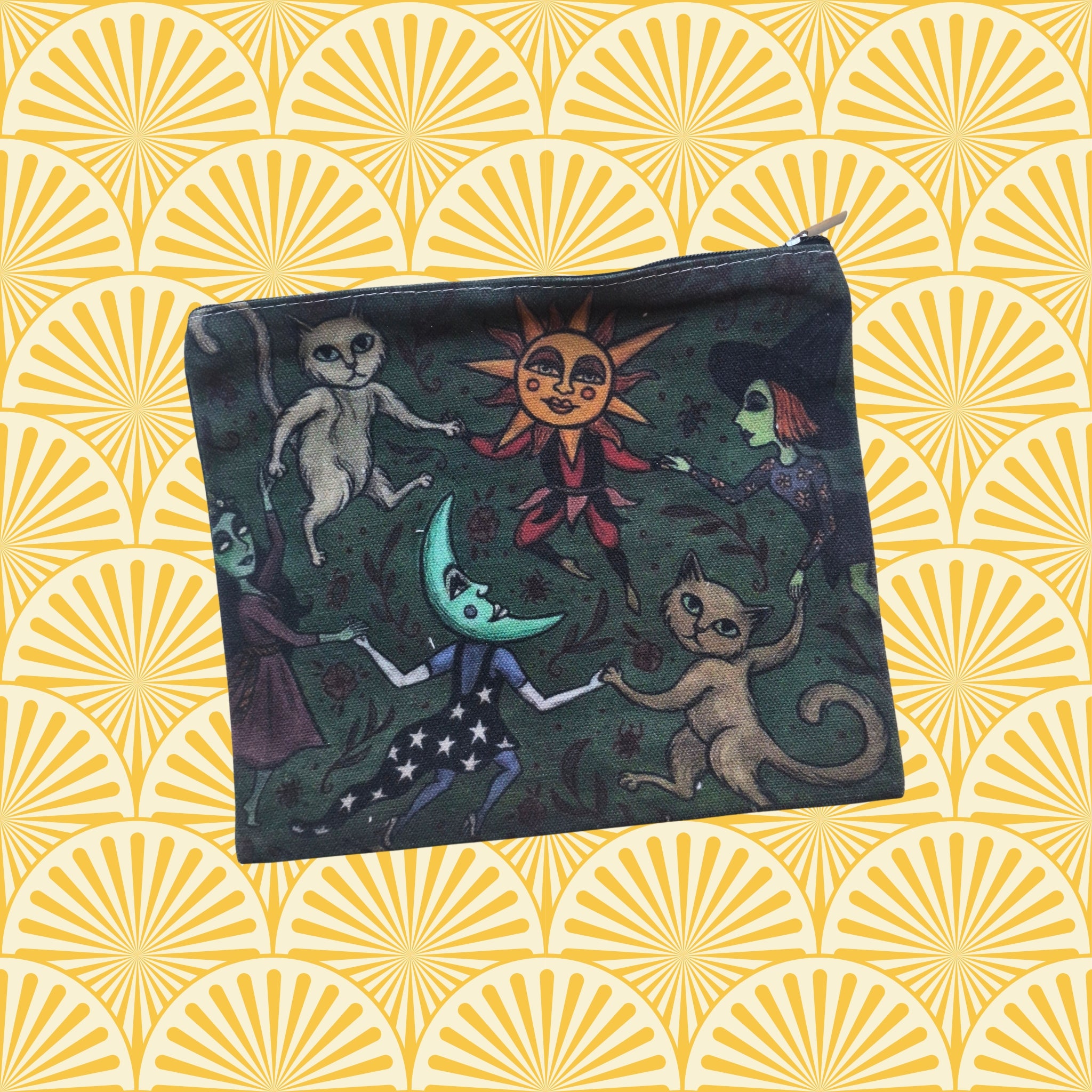 witchy cat pouch