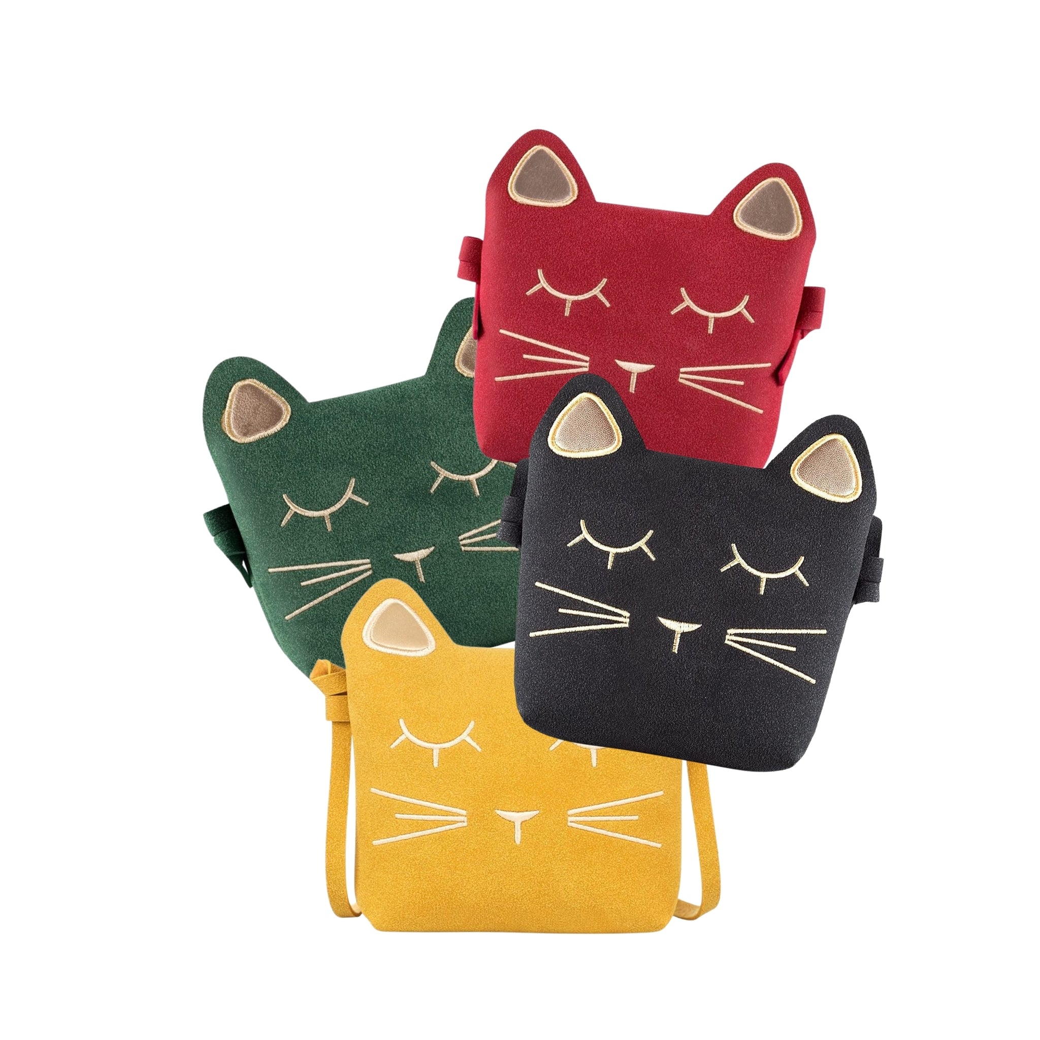cute cat suede bags