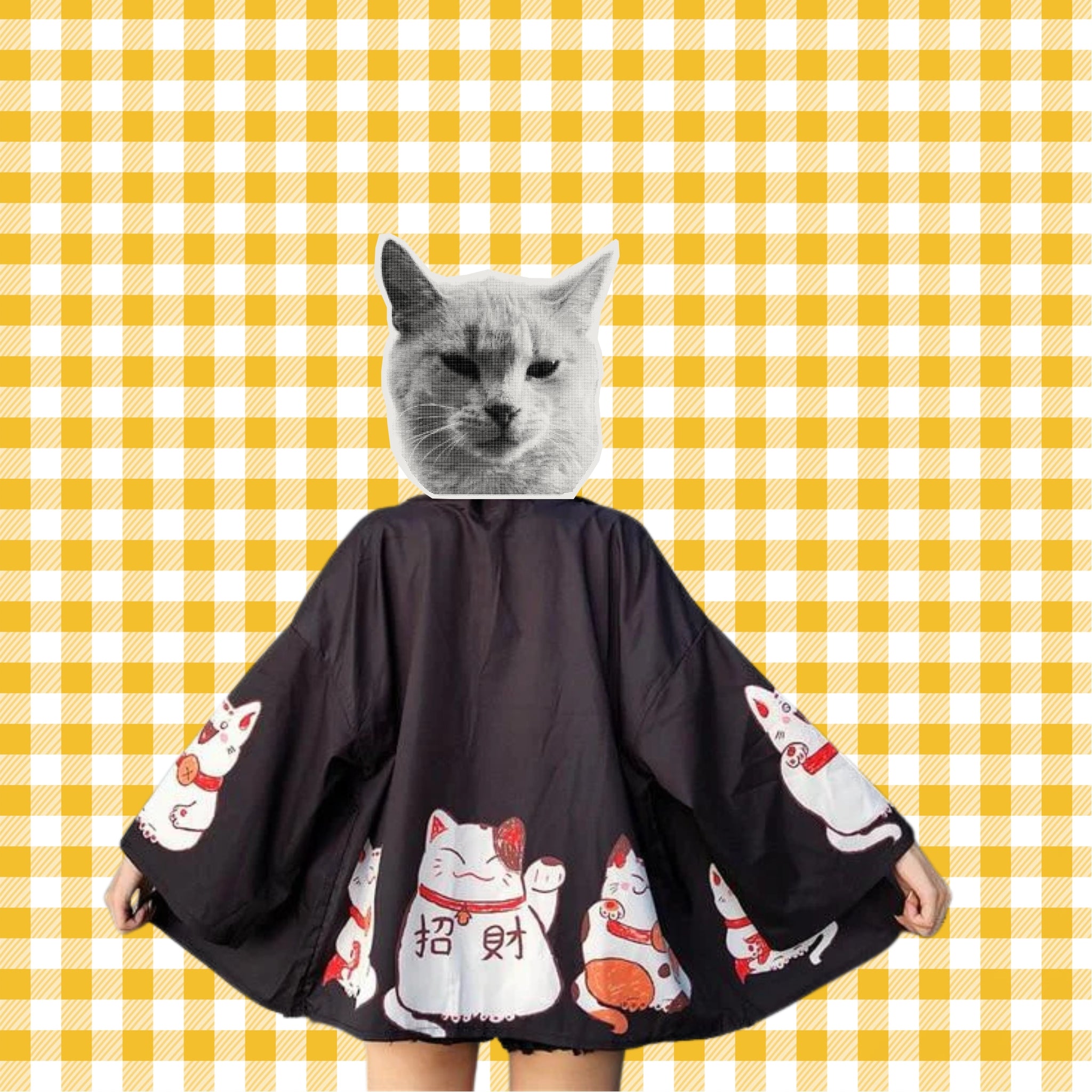 lucky cat kimonos