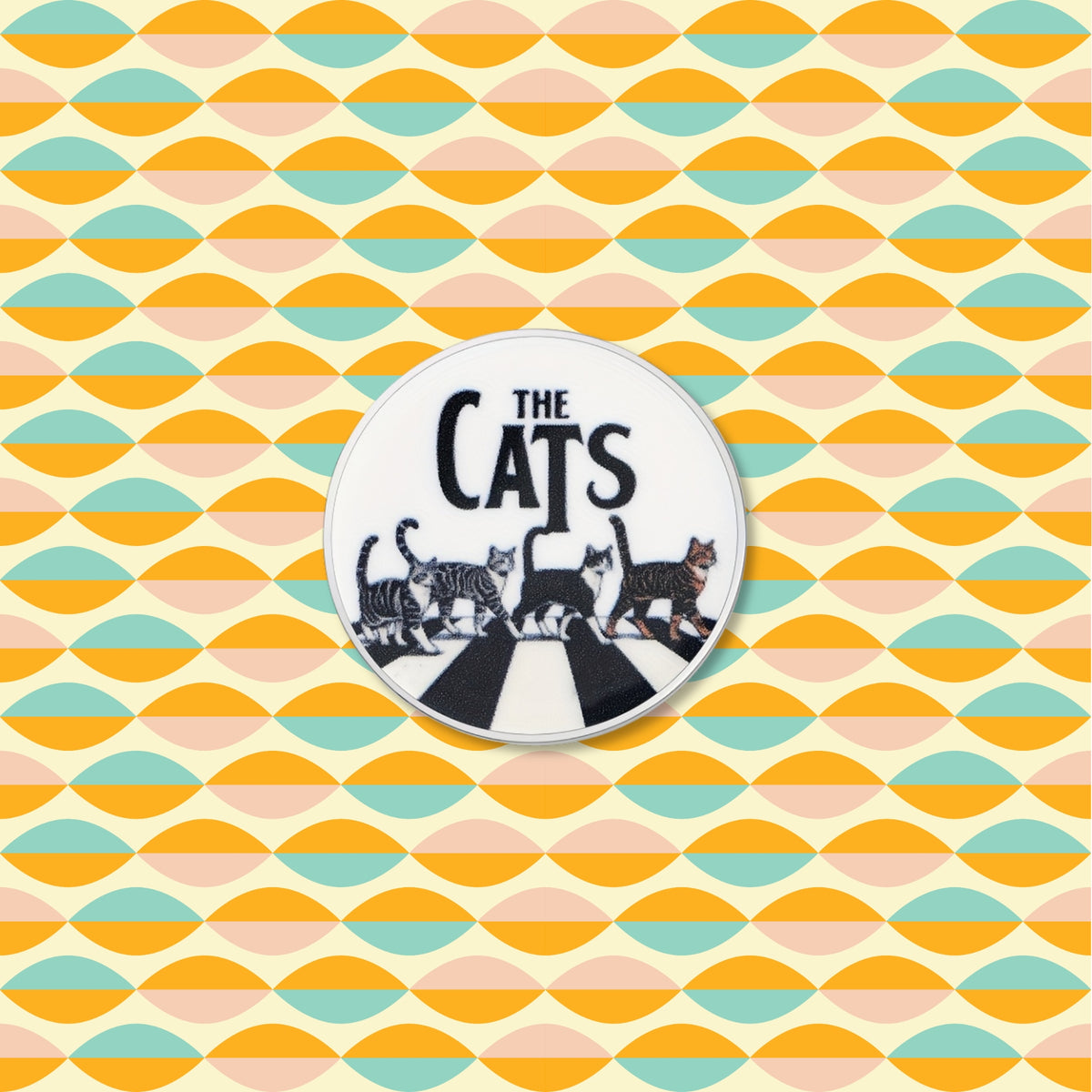 the abbey road cats pin