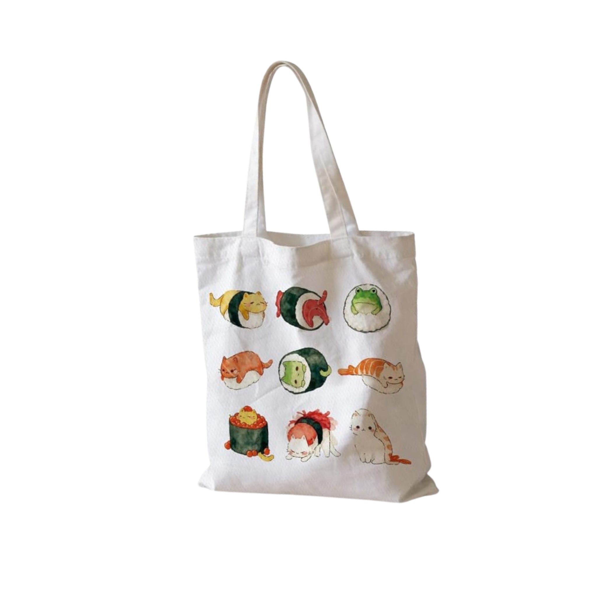 the cat sushi tote bag